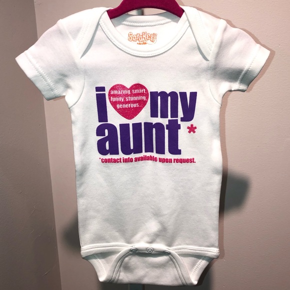 i love my aunt baby onesie